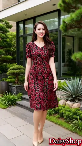 Đầm Trung Niên thiết kế sang trọng, trẻ trung cho chị, cho mẹ #DaisyShop #thoitrangnu #xuhuongtiktokk #hottrend 