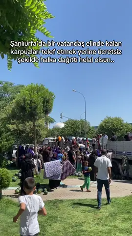 Şanlıurfa’da bir vatandaş elinde kalan karpuzları telef etmek yerine ücretsiz şekilde halka dağıttı helal olsun..@Nesim tuzlu  #şanlıurfa #vatandaş #karpuz #telef #ücretsiz 