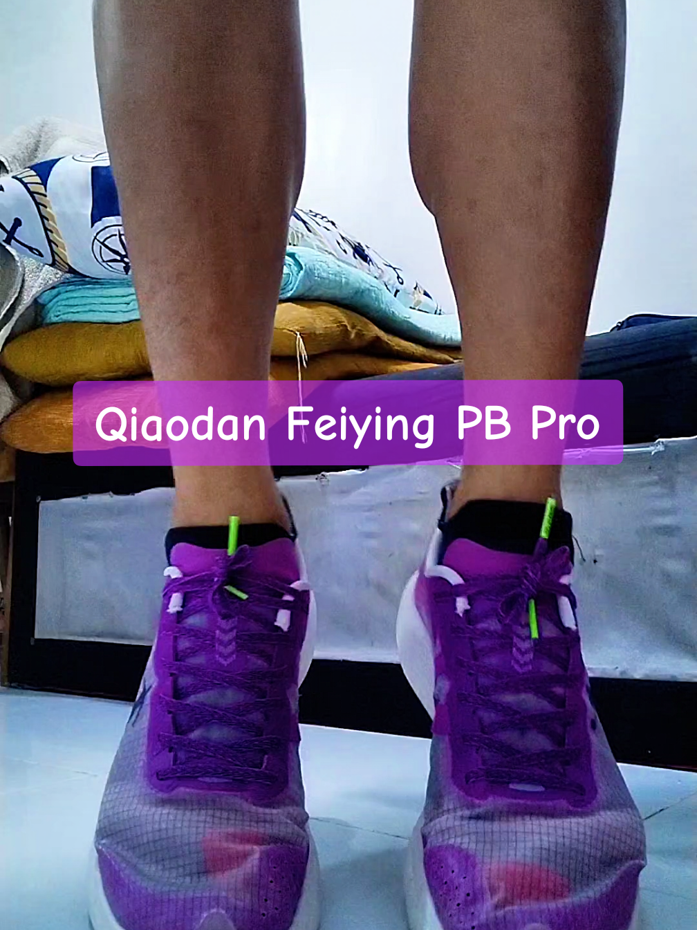 Not super aggressive pero add-on sa performance is definitely present. Qiaodan Feiying PB Pro #runningshoes #shoesreview #asmr #fyp #run #carbonplateshoes 