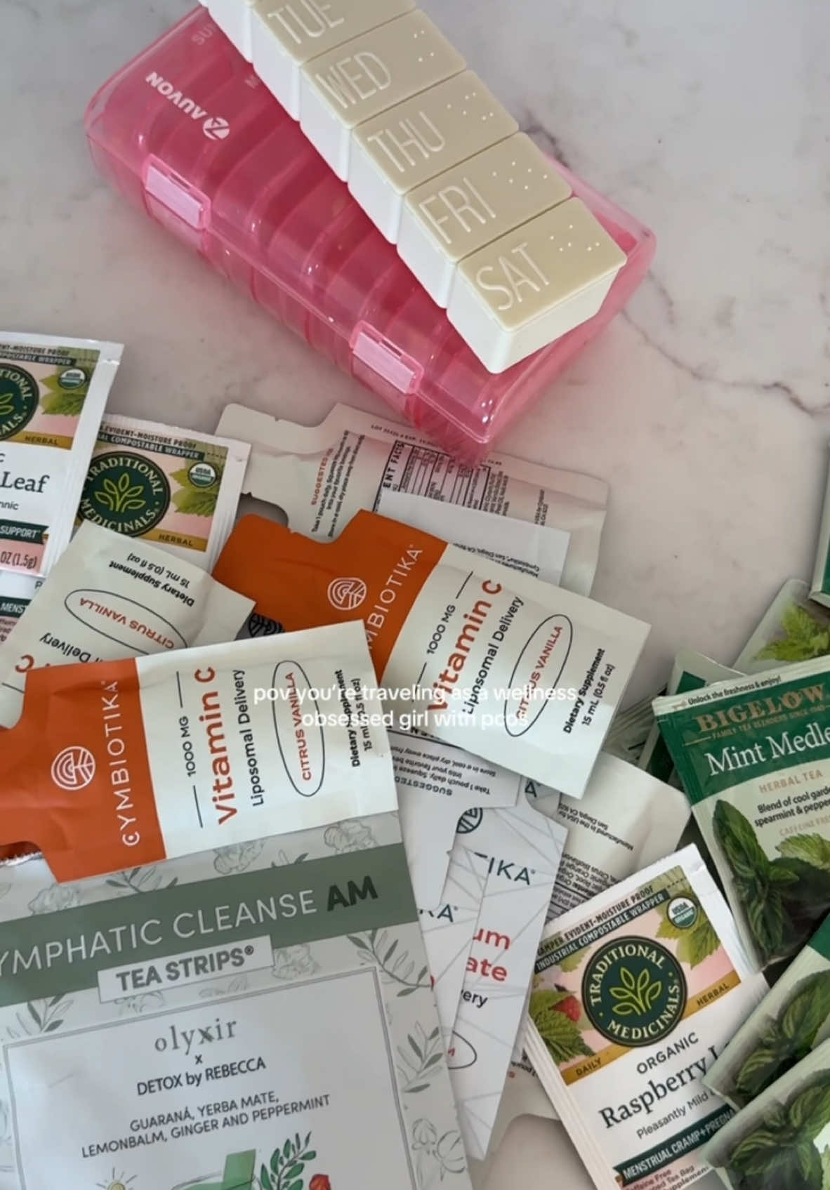 No supplement left behind #pcos #travel #supplements #wellness #holistichealth 