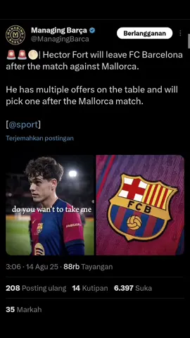hope this is the best path for your career🥹💙❤️ #hectorfort #hector #fort #barcelona #barca