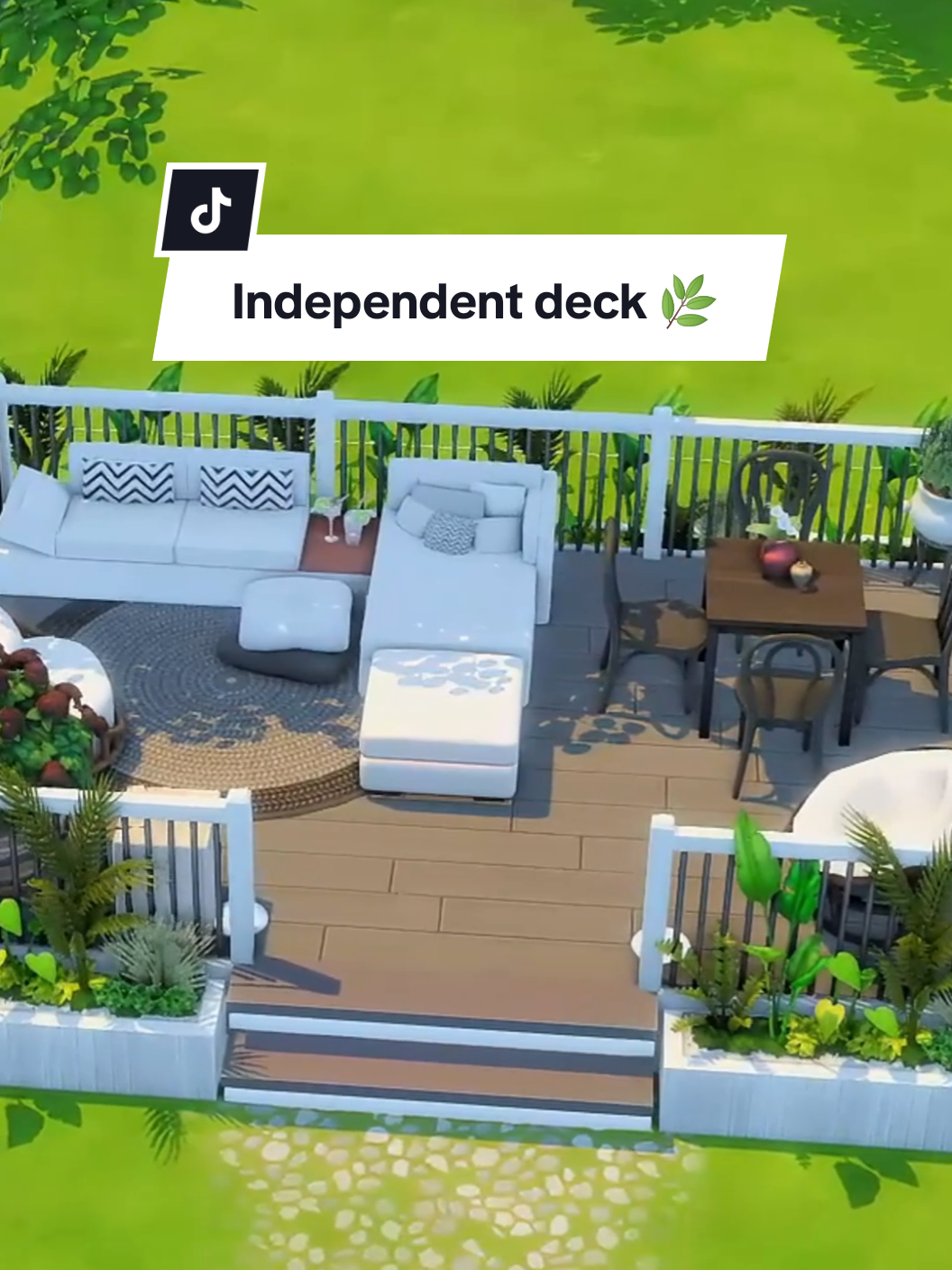 Independent deck in #thesims4 #sims4 #simstok #sims4build #sims4cc 