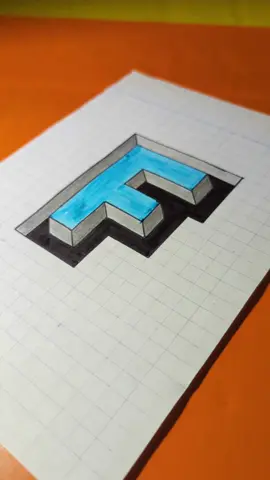 easy 3D drawing 💀 . #3d #easy #drawings 