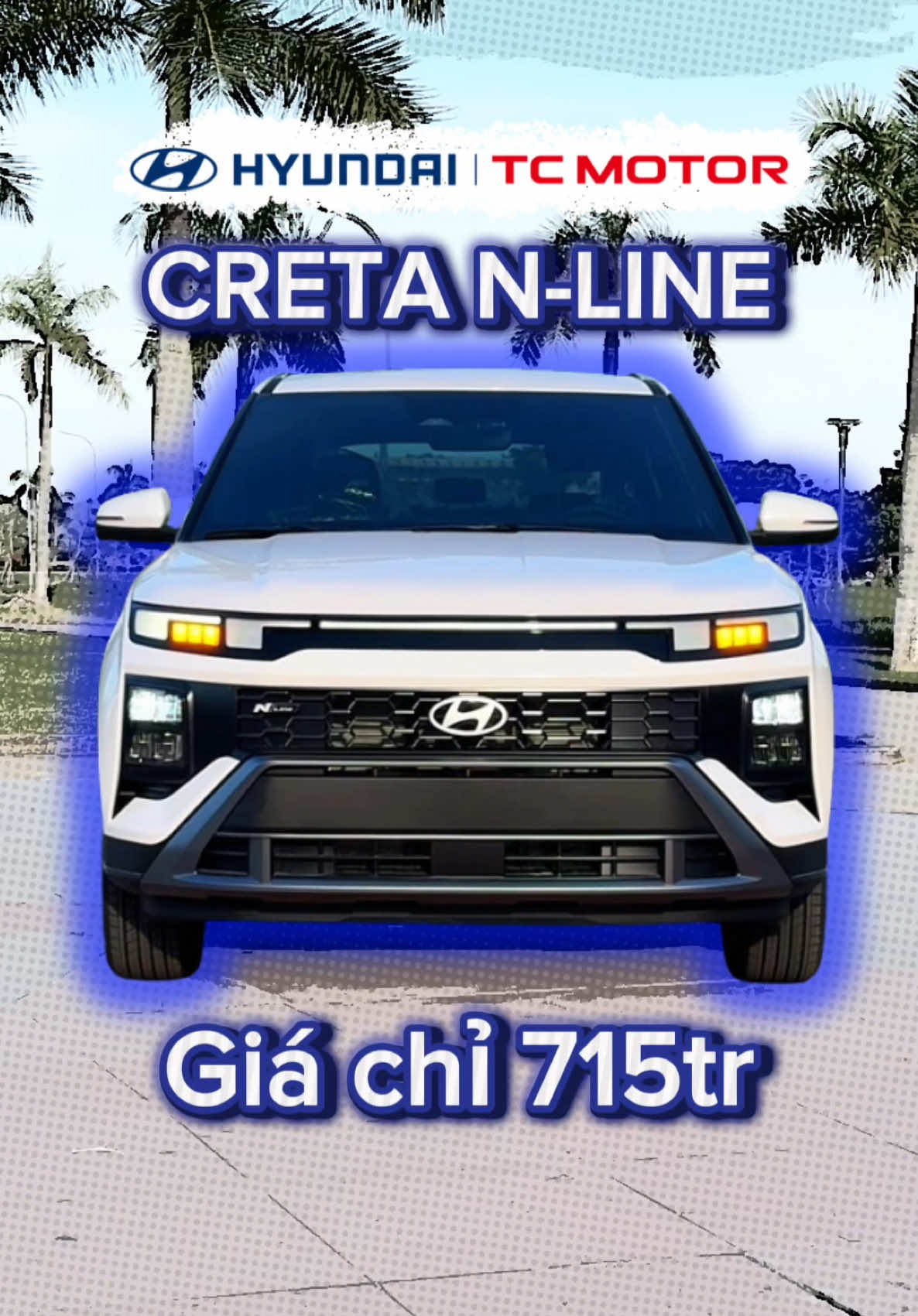 Hyundai Creta N-line màu trắng, phiên bản đáng mua nhất SUV-B, Giá chỉ 715tr #HyundaiĐàNẵng #hyundaicreta #creta2025 #creta #cretanline 