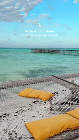 3 tropical destinations to add to your bucket list 🌞 - French Polynesia 🌺 - Dominican Republic 🥥 - Zanzibar 🌴 Which one would you like to visit?  #frenchpolynesia #zanzibar #dominicanrepublic #tropicalparadise #beautifuldestinations 