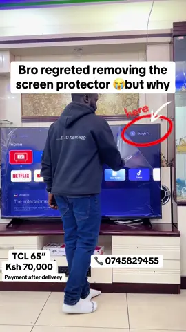 TCL 65 inches google tv  Ksh 70,000 Payment after delivery  #bestelectronicsshopkenya #