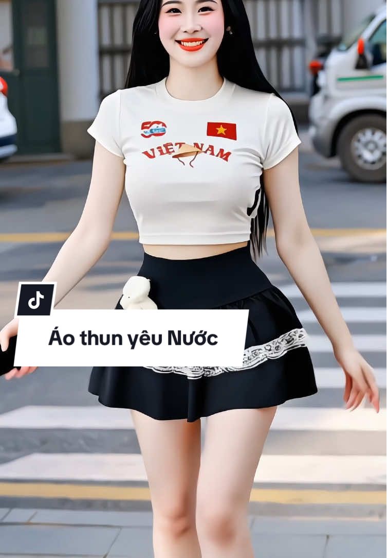 Áo thun croptop borip in hình yêu Nước, áo co dãn thoáng mát, mặc xinh tôn dáng nè #aocroptop #aoyeunuoc #aovietnam #xuhuong #ThoiTrendNu 
