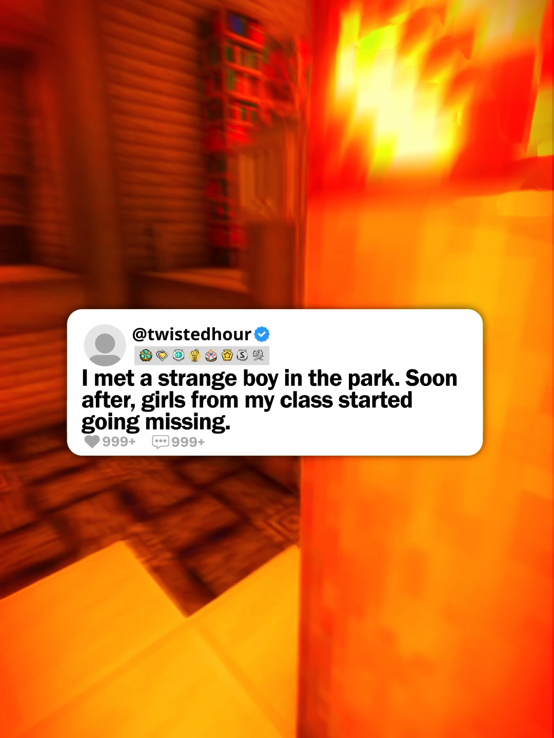 I met a strange boy in the park. Soon after, girls from my class started going missing. #horrortok #minecraftparkour #horrorstory #paranormal #twistedhour #nosleep #scary