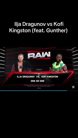 WWE Intercontinental Champion Ilja Dragunov wrestles against Kofi Kingston, but after the match, old rival Gunther continues to haunt Ilja, reminding him that he wants to become a two-time WWE Intercontinental Champion. #fyp #WWE #WWE2K25 #twitchclips #gunther 