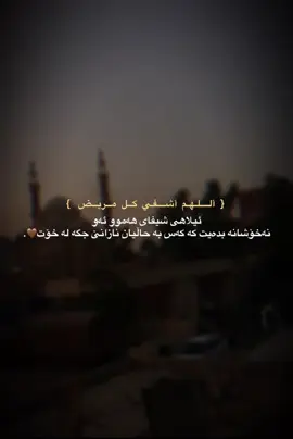 ئیلاهی شیفای هەموو نەخۆشەکانمان بدەی.🤲🏻🤎#وتةي_جوان📝 #فۆڵۆم_بکەن #ئەکتیڤبن🥀🖤ـہہـ٨ــہ #foryou 