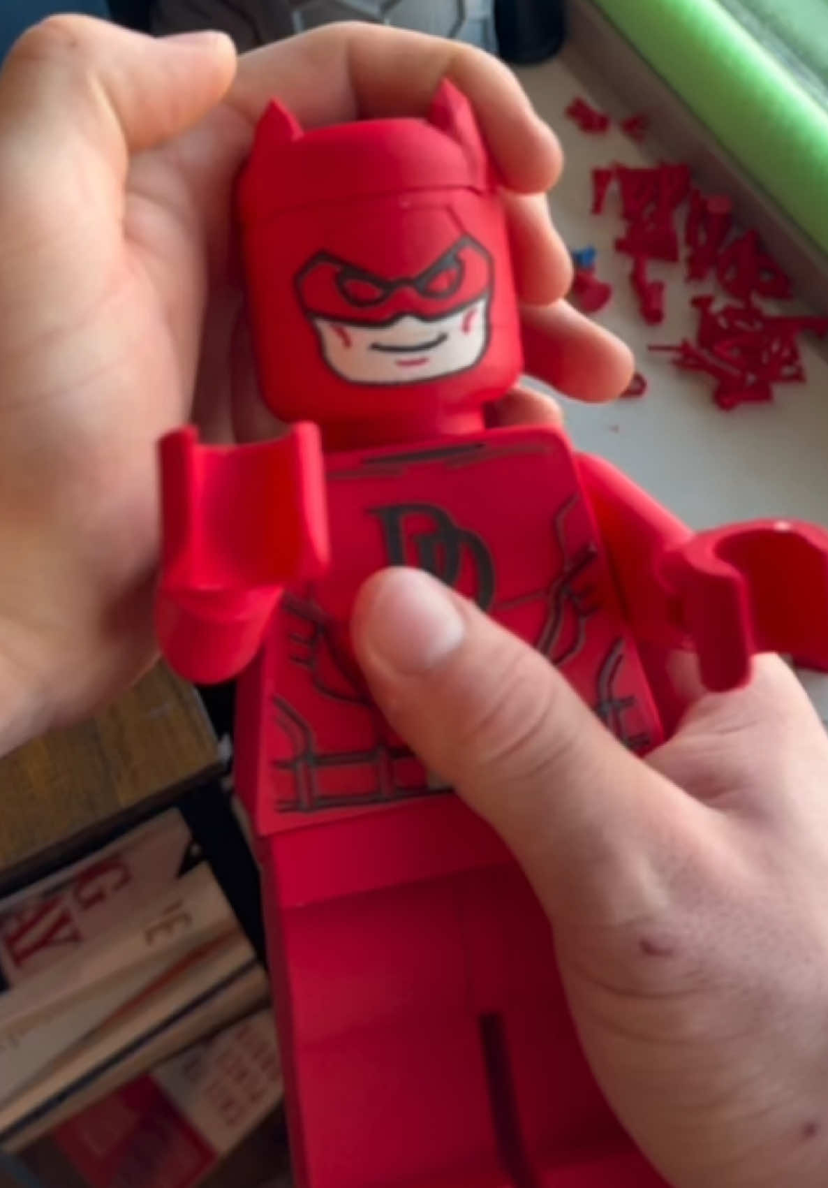 3d printed Daredevil #fyp #marvel #satisfying #brandontucker3d #3dprinting 