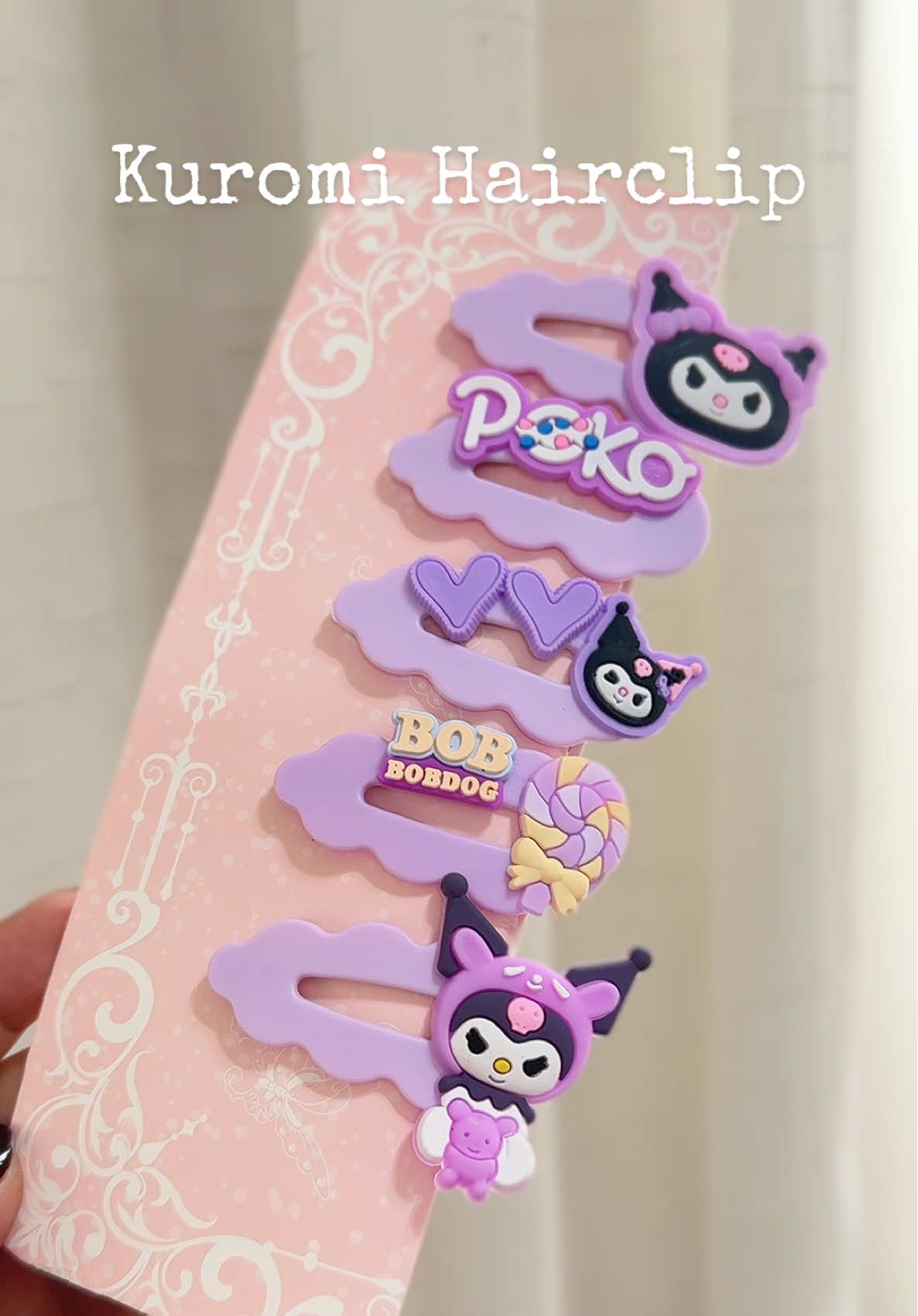 5 pcs Kuromi Hair Clip Big Hair Clip for Kids #kuromihairclip #hairclip #hairaccessories #kuromi 