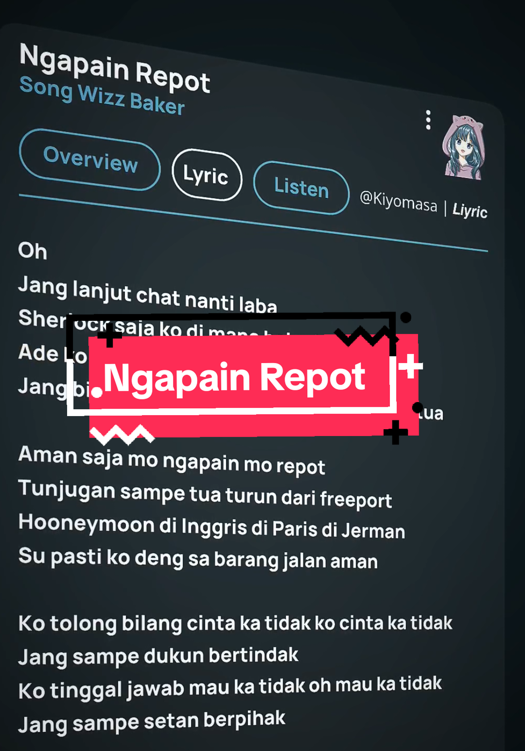 Tes Suara Lagi yok... 🎵🎶 #foryoupage #fypシ゚ #songlyrics #lyrics #fyp 