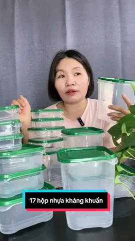 Set 17 hộp nhựa kháng khuẩn dùng được cho lò vi sóng#tiktok #tiktokxuhuong #set17hopnhua #combo17hopnhuadungthucpham #shopnhahanh 