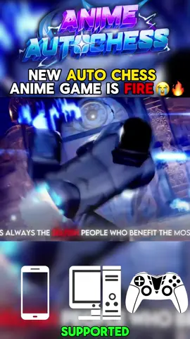 Anime auto chess is crazy #roblox #autochess #chess #robloxanime #newrobloxgame  Anime Auto Chess is an upcoming anime-themed auto-battler on Roblox—imagine chess-inspired strategy meets vibrant tower defense. You’ll play as a “Chess Trainer,” assembling a lineup of unique anime-style champions, deploying them onto the battlefield, and watching them clash automatically in thrilling, passive combat. Champion upgrades mid-match, diverse roles, and clever positioning create a deeply tactical experience that rewards planning and adaptation. It's packed with customizations, game modes, and an immersive HUB world that lets players prep, strategize, and dive into the action. If you're into assembling dream teams, optimizing builds, and watching anime-style units duke it out automatically, Anime Auto Chess might just be the next genre-defining Roblox strategy hit.