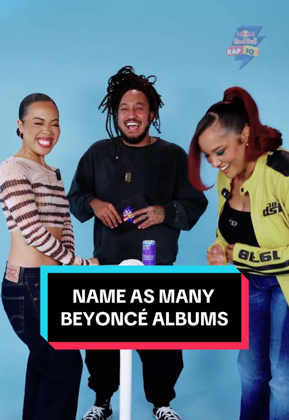 Queen B in the house 👑 @lovealexisley vs @joycewrice - who can name more Beyoncé albums? 👀 #RedBullRapIQ #musicquiz #beyoncé
