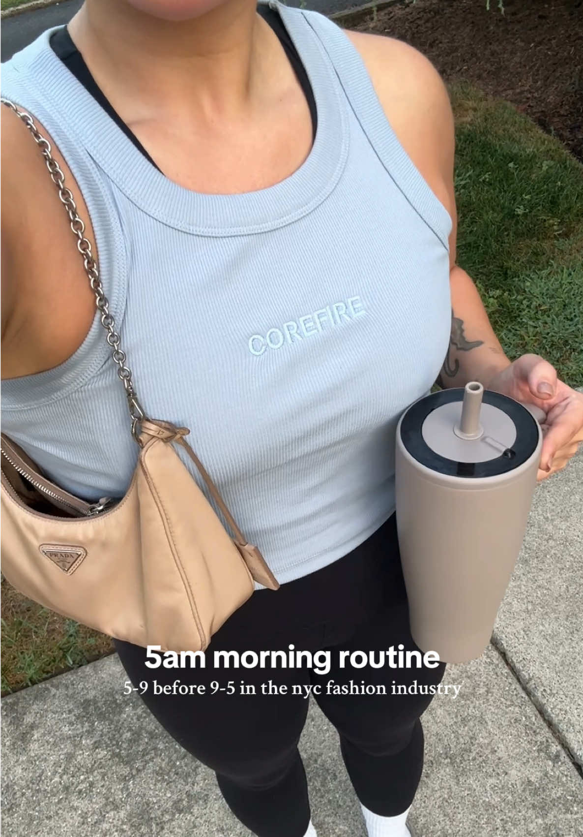 5ams with my favorite girl @christina dibella @ @corefirenj ❤️‍🔥 #5to9 #morningroutine #lagree 