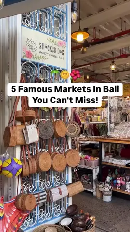 5 Famous Markets In Bali You Can't Miss  📍@Shocked Dog - Jl Pantai Batu Bolong  no 11. Canggu. Opend Daily 10AM-10PM 📍Ubud Art Market - Jl Raya Ubud no 35 Ubud Open Daily 10AM-5PM 📍Love Anchor - Jl Pantai Batu Bolong no 56, Canggu Open Daily 8AM- 10PM  📍Hatch - Jl Labuansait no 54, Pecatu. Sunday 11AM-6PM 📍Laksmie Market - Jl Subak Sari, Canggu. Open Daily 9AM-9PM 🎥 : Lea_horsholt  #ForYouBali #bali #bucketlist #balidaily 