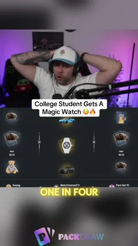 College Student Gets A Magic Watch 😳🔥 #kickstreaming 