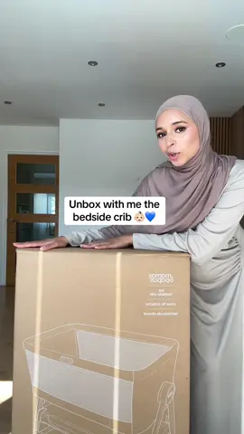 Got so much to do still but step by step inshaAllah🥹 loveee this bedside crib from @Mamas & Papas UK #bedsidecrib #baby #babyboy #motherhood 