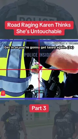 Road Raging Karen Thinks She’s Untouchable Part 3 #cops #copsoftiktok #police #policeofficer #bodycam #crime #truecrime #truestory #foryou #fyp 
