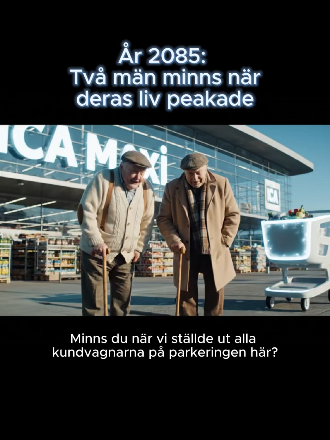 Framtidens barn kommer läsa om kundvagnarna i skolan! #skola #kundvagnar #icamaxi #ica #prank #humor #veo3 #gubbar #satir #skoj #tiktok