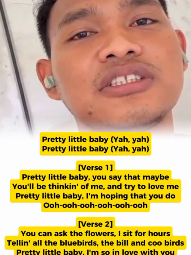Lirik Lagu Pretty Little Baby Versi Jawa#CapCut #liriklagu #laguviral #viral #fyp 