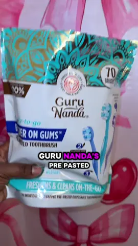 Guru Nanda got another hit!!!! These portable pre pasted toothbrushes are AMAZING!! #gurunanda #freshbreath #togo #onthego 