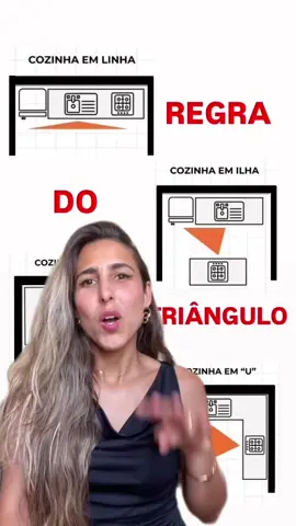 🔺 Regra do Triângulo 🔺 Geladeira 🧊 + pia 🚰 + fogão 🔥 alinhados para deixar sua cozinha mais prática e linda ✨ Projeto pensado para unir beleza + funcionalidade 🏡 👉 Link na bio! #CozinhaFuncional #DesignDeInteriores #StudioArqDesign #RegraDoTriângulo