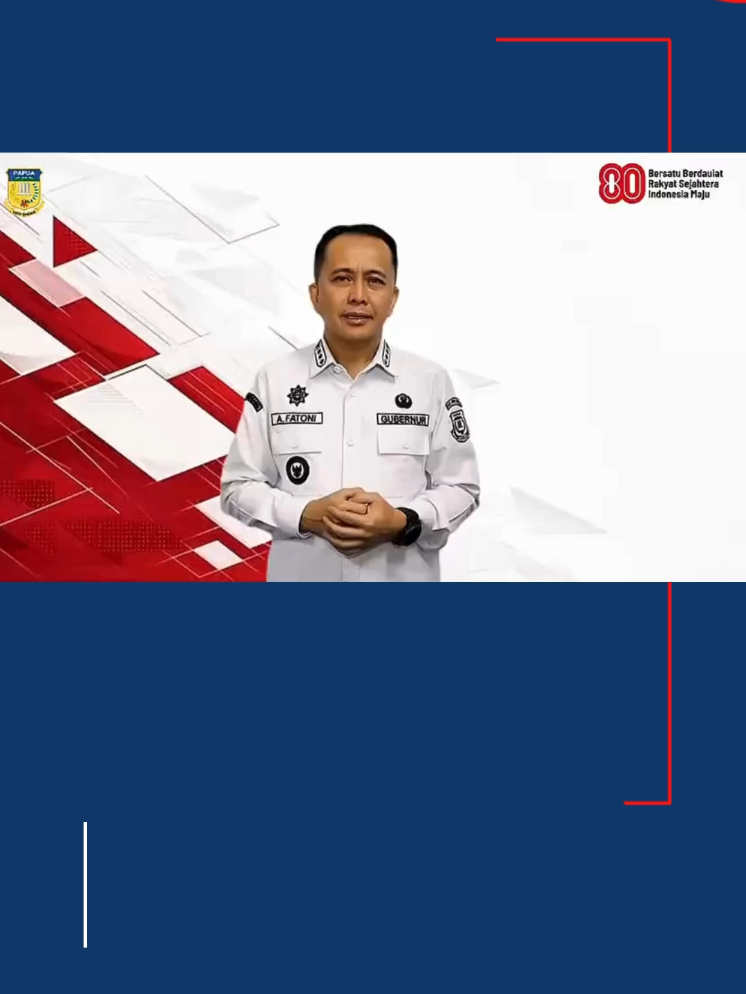 Himbauan Pj. Gubernur Papua #PemprovPapua  #HUTRI