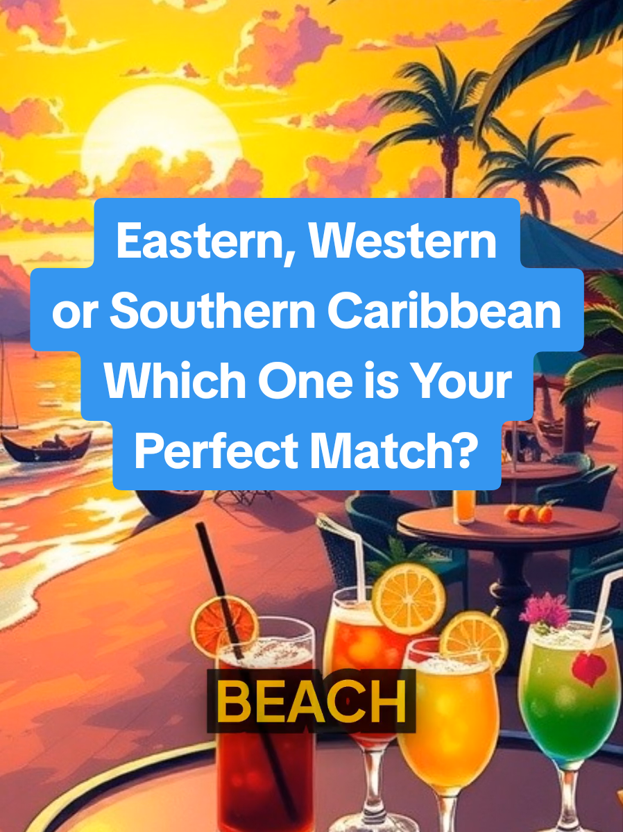 Which Caribbean Itinerary is Your Perfect Match? Eastern, Western or Southern? Caribbean cruise tips  Eastern Caribbean Western Caribbean  Southern Caribbean Caribbean cruise itinerary ideas  Caribbean bucket list  island hopping cruise  San Juan Puerto Rico St. Maarten St. Thomas Cozumel Grand Cayman Roatan Barbados St. Lucia Martinique Antigua #fyp  #caribbeancruise  #cruisetok  #caribbean  #cruiseports 