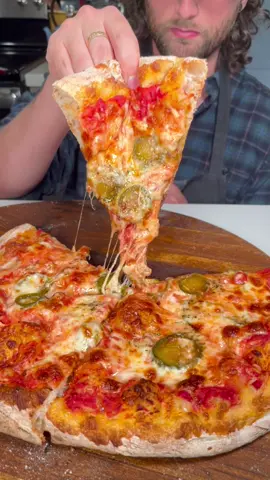🌶️🍕 Try my easy same day dough recipe, it’s the pinned post on my page! DM me your pizza pics to be featured in my stories🍕📸 Subscribe to my Patreon for step by step tutorials of my home-oven-pizzas📝🧪Link in bio #pizza #food #asmr #mukbang #Recipe 