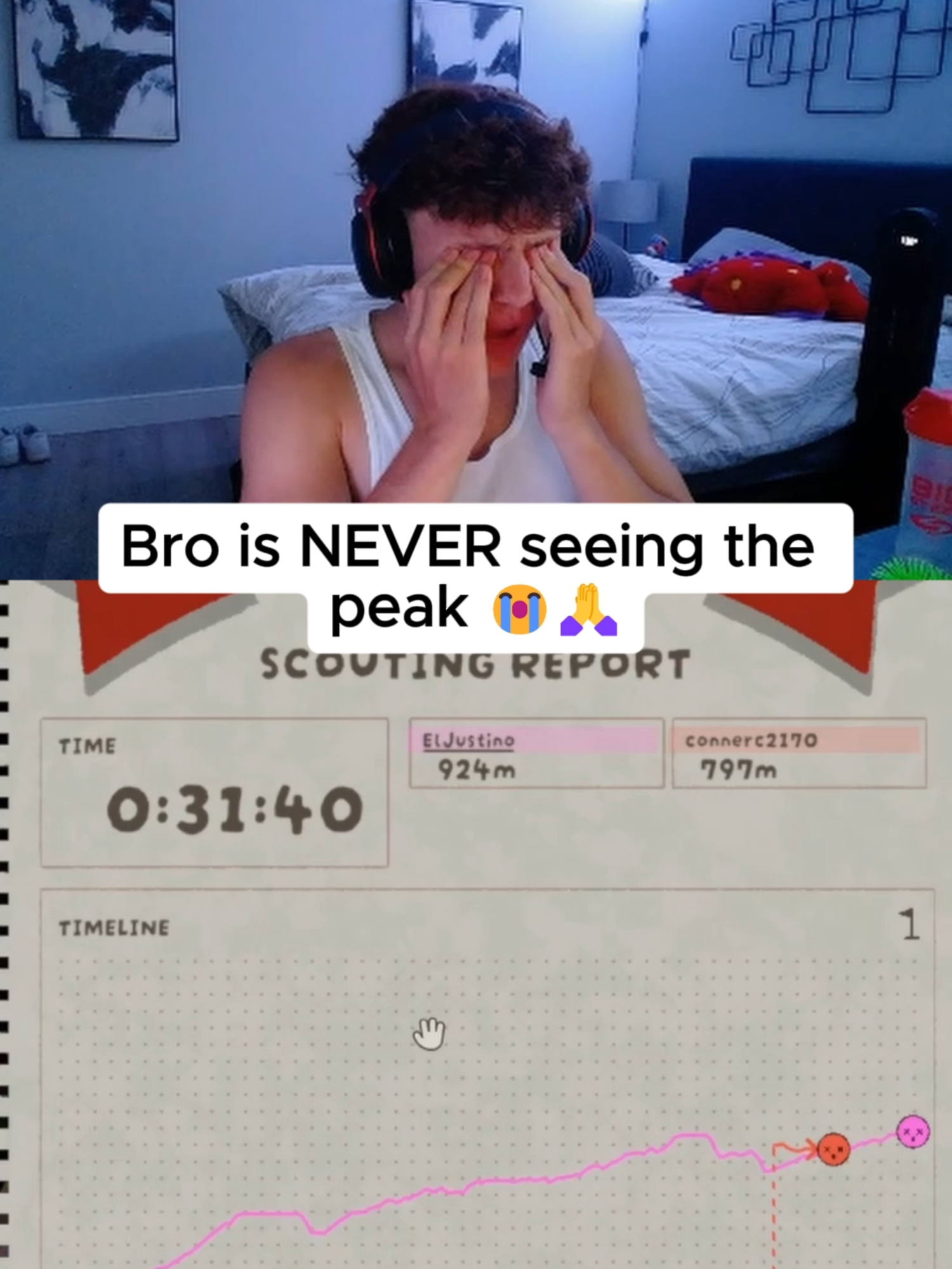 FULL STREAM ON TWITCH AND YOUTUBE IN BIO #twitch #twitchclips #youtubeshorts #gaming #streamer #funny #clip #clips #twitchstreamer #peak