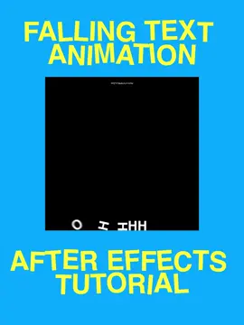 Falling Text Animation After Effects Tutorial💬 (PLEASE do EXPLORE and tweak the settings to your liking!) #aftereffects #tutorial #motiongraphics #tuts #edit 