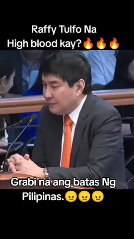 Raffy Tulfo Na high blood  #fyp  #senatehearing #robinpadilla #raffitulfoinaction #kikopangilinan 