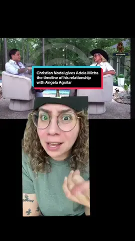 Christian Nodal gives Adela Micha the timeline of his relationship  with Angela Aguilar #nodal #angelaaguilar #christiannodal #adelamicha #cazzu 