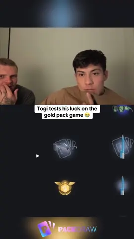 Togi tests his luck on the gold pack game 😭 #kickstreaming 