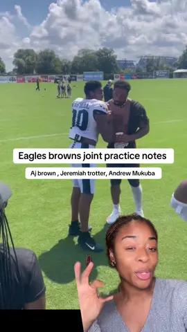 Eagles browns joint practice news - Aj brown , Jeremiah trotter, Andrew Mukuba #eagles #philadelphiaeagles #clevelandbrowns #symonewiththesports #trainingcamp 
