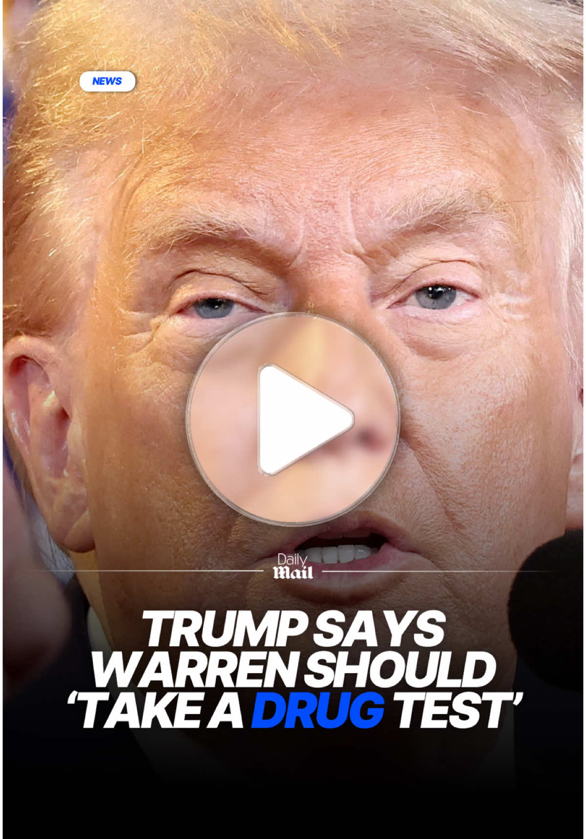 Donald Trump claims Senator Elizabeth Warren needs to ‘take a drug test.' #news #politics #trump #elizabethwarren