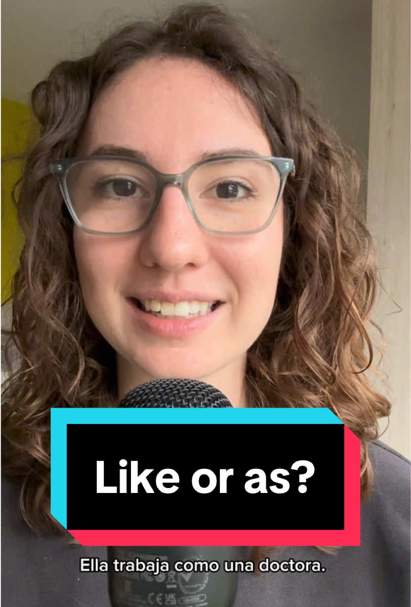 LIKE or AS? 🤔 Both can be used in this sentence but they have different meanings! It’s important to distinguish if you’re saying a job or making a comparison.  Can you think of any other examples?   #learnenglish #englishteacher #commonmistakes #aprenderingles