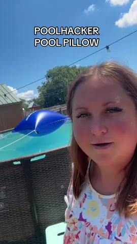 Back to school + nightshift adjustments had my pool green so I am currently nursing it back to clear😬 but we are not done swimming for the year yet but we were lucky to receive this in time to plan the winterization process in the near future! @Poolhacker_official #poolhacker #poolhack #poolpillow #tiktokshopbacktoschool #pool 