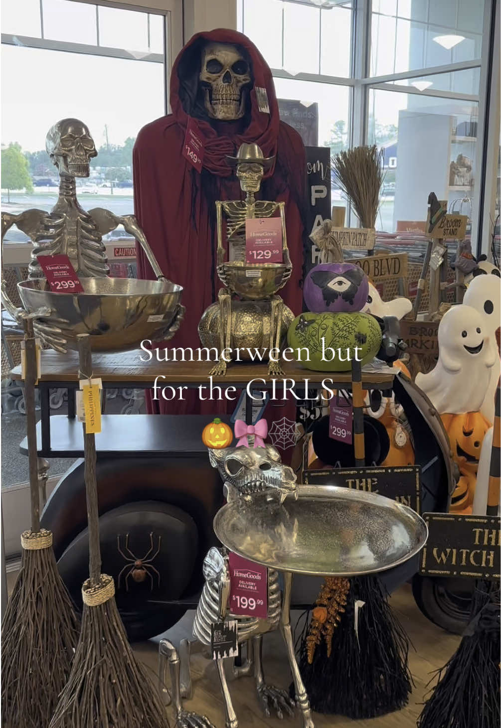 All girls 🖤 spooky season, right? 🎀 #summerween #girlythings #spookyseason #homegoods #girlstyle  