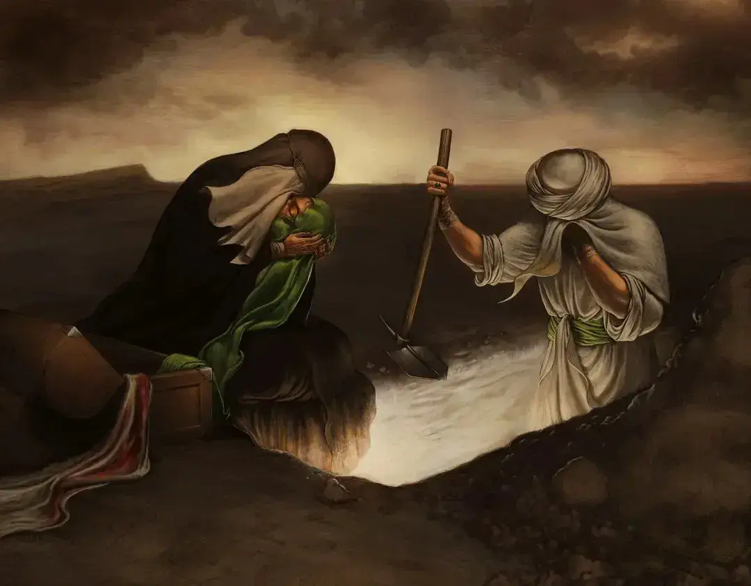 #فِي العشرين مِنْ شهر صفر  رَجع الإِمام السَجاد وَحرم الإمام الحُسَين إلىٰ  قبر أبيه عَليه السَلام ليدفن الرأس الشريف،  ويكون جسد الحُسَين الذي تقطع أوصالُه فِي  أرض كربلاء قَد اجتمع فِي ذاك القبر الشريف  الذي لا زال يقهر أعداءه لطالما تخيلتُ هكذا منظر: السجاد عَليه السَلام ينتظر عَمته السَيدة زينب  تودع الرأس الشريف ليدفنه، وهي تحتضن ذلك الرأس وتطيل التأمل فيه، لا تعاتب ولا تشكي،  فقط وداع  وداع أخير ونظرة ..#ياصاحب_الزمان_ادركنا #ياصاحب_الزمان_ادركنا 