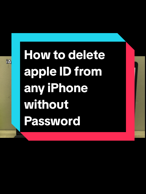 How to delete apple ID from any iPhone without Password  #fyp  ##unlockiphone  #iphonelockedtoowner  #iphoneunlock  #LifeHack 