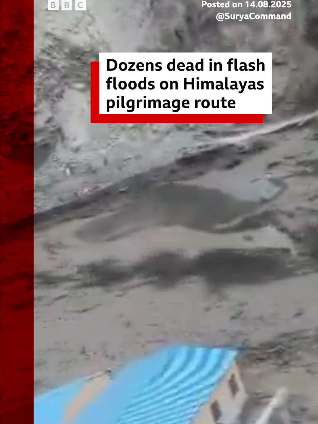 The floods were triggered by a cloudburst and rescue teams were finding it difficult to reach the site, officials said. #IndianAdministeredKashmir #NorthernIndia #India #Weather #Climate #Himalayas #Cloudburst #Floods #FlashFlood #News #BBCNews