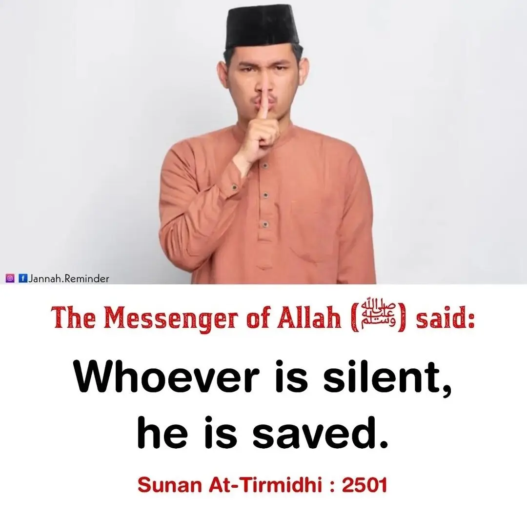 – Prophet Muhammad (PBUH) 🕊️ Discover the power of silence in this beautiful hadith! #IslamicWisdom #Hadith #MindfulLiving #Faith #Islam 