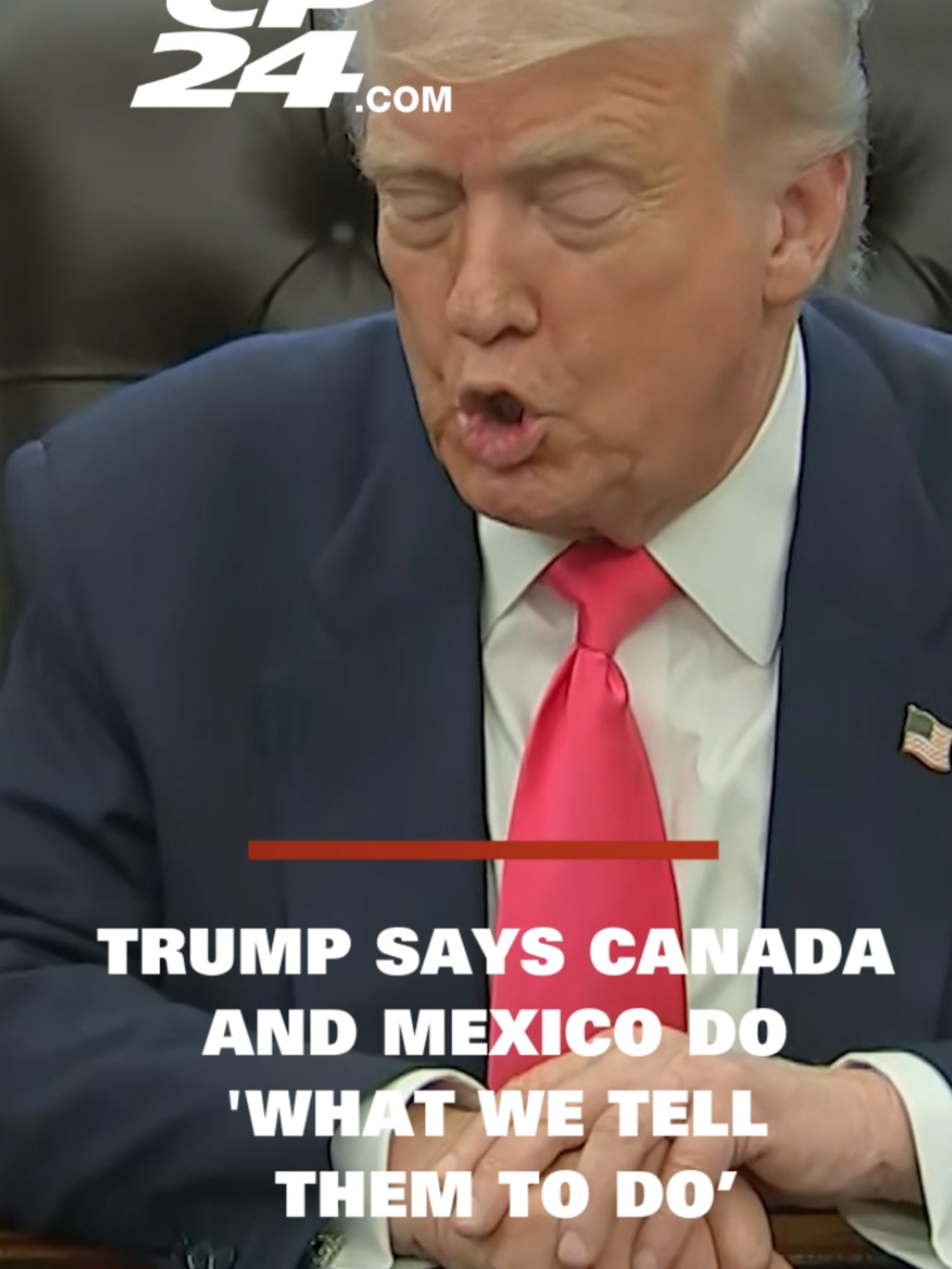 After ‘both being horrible’, U.S. President Donald Trump says Canada and Mexico do ‘what we tell them to do.’ #news #cp24 #cp24news #usa #donaldtrump #canada