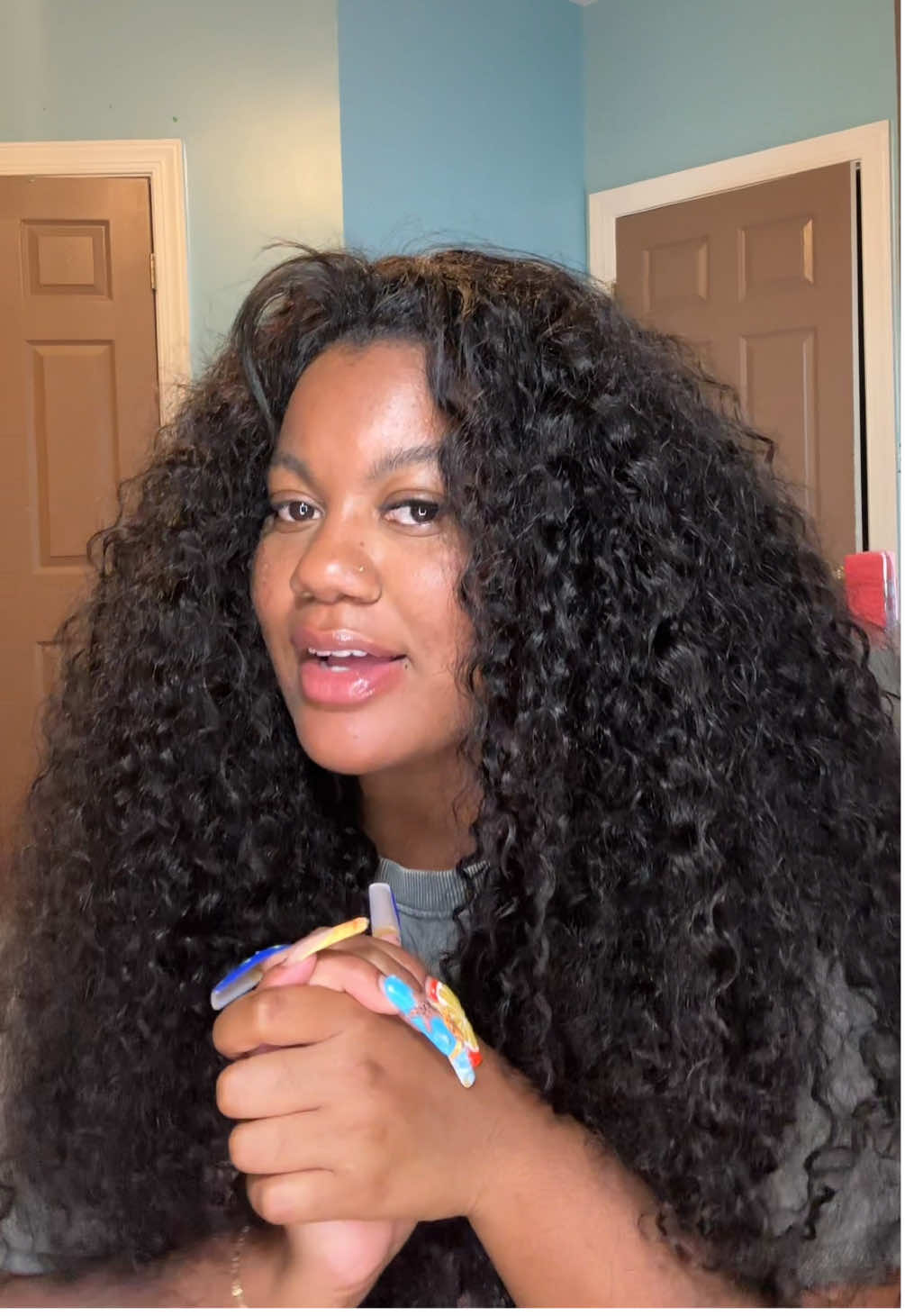 Siiis, this wig is everything! the best half wig I ever received, 100000/10 👌🤩 @OQHAIR #quickweave #flipover #halfwig #curlyhair #tiktokwigs #fyp 