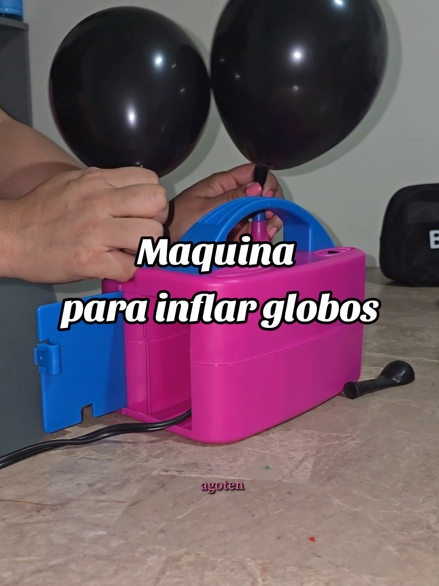 Respuesta a @fuentesxio96 Aquí está muy económica 😊 #airballon #maquinitarosa #inflarglobos #tiktokshop #backtoschool 