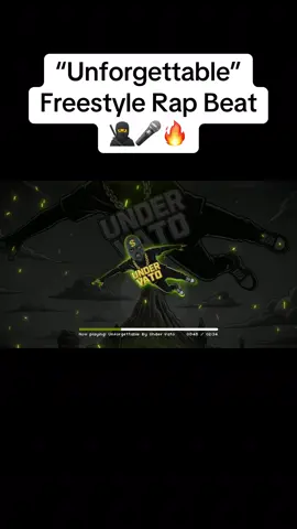 Unforgettable Freestyle Rap Beat 🥷🎤🔥 #undervato #hiphop #music #beats #rapbeats 
